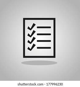 Paper Key Point Icon Outline Vector Stock Vector Royalty Free