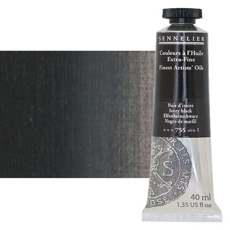 Sennelier Artists Extra Fine Oil Ivory Black 40 Ml Jerry S Artarama