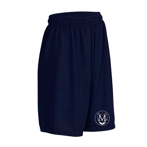 Sma Navy Gym Shorts W School Logo Gym St Mary Academy