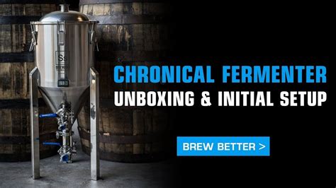 Ss Brewtech Chronical Fermenter Unboxing Setup Usage Tips YouTube