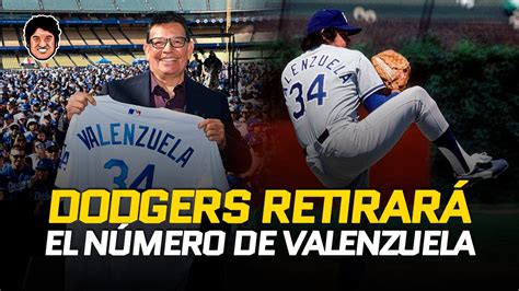 OFICIAL DODGERS RETIRARÁ EL NÚMERO 34 DE FERNANDO VALENZUELA YouTube