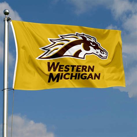 Western Michigan Broncos New Gold Logo Flag - State Street Products