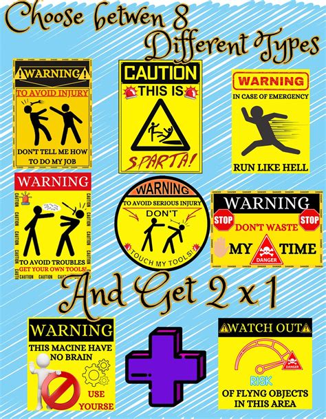 Funny Warnings Stickers Advise Stickers Personalized Stickers Best