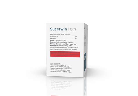 Sucrawin Tablets Suppliers In India Ikon Remedies