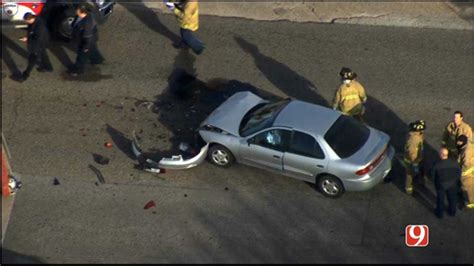 Emergency Crews Respond To Car Crash In Sw Okc