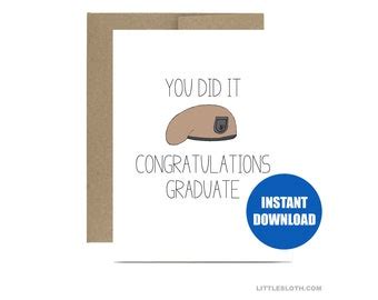 Rasp Graduation Army - Etsy