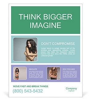 Naked Glamour Model Poster Template Design Id