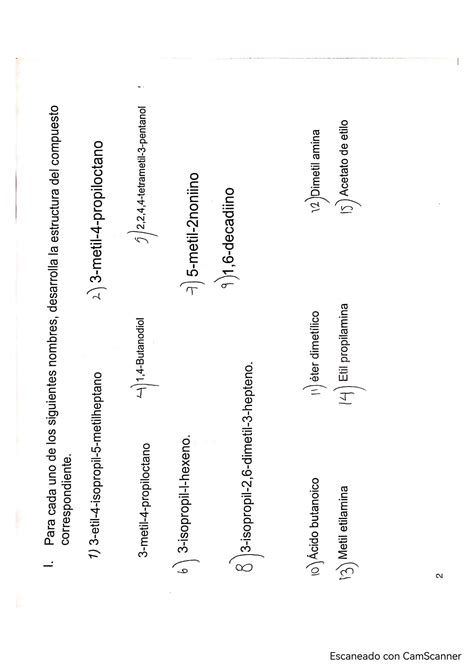 Solution Qu Mica Org Nica Serie De Ejercicios Studypool