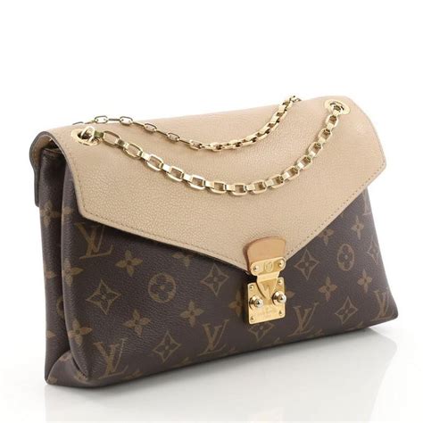 Louis Vuitton Pallas Chain Shoulder Bag Monogram Canvas And Calf Leather At 1stdibs