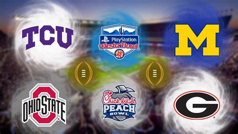 College Football Playoff Semifinal Predictions Fiesta And Peach Bowl