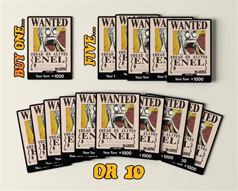 Wanted Enel Scream One Piece Tcg Don Card Custom Alternate Art One