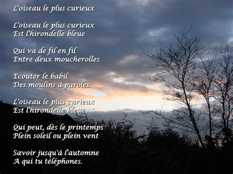 Poeme Qui Parle De La Nature