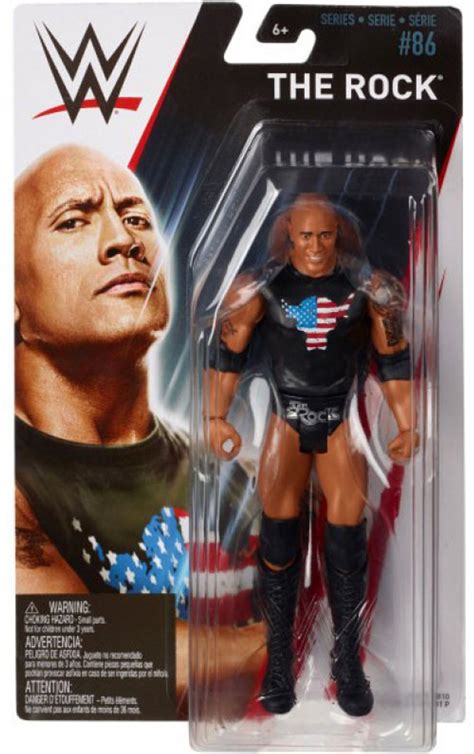 Wwe Wrestling Series 86 The Rock 6 Action Figure Mattel Toys Toywiz