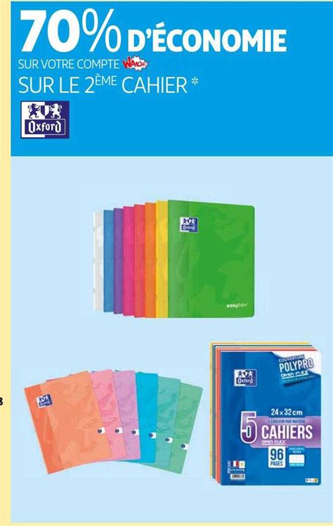 Promo Cahier Oxford Chez Auchan Icatalogue Fr