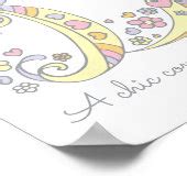 Darcie Letter D Name Meaning Girls Art Poster Zazzle