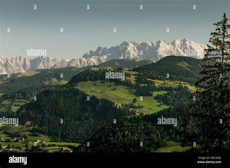 Panorama of Alps mountains in Europe Stock Photo - Alamy