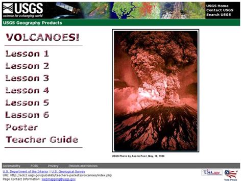 Volcanoes Usgs Geography Lesson Plan For 5th 7th Grade Lesson Planet