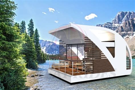 American Luxury Design Modern Floating Water House Prefab Boat Pontoon