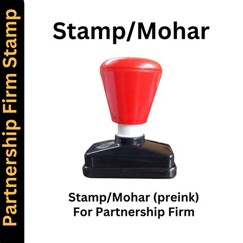 Partnership Firm Stamps: The Importance of Preink Stamps