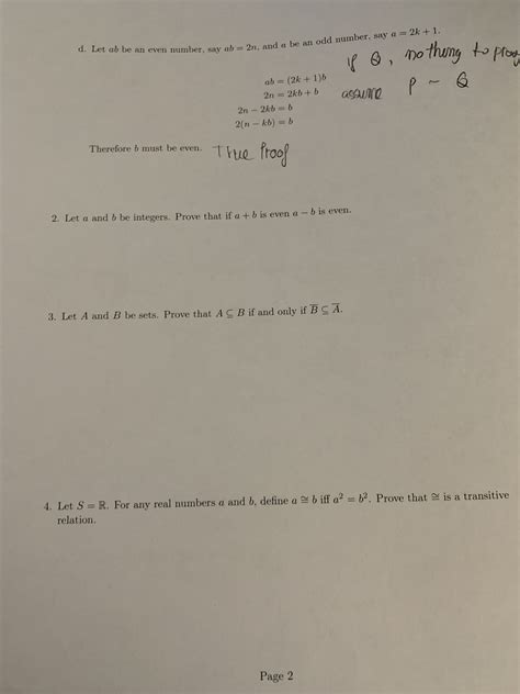 Solved Let S R For Any Real Numbers A And B Define A B Chegg