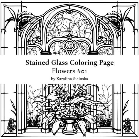 Coloring Pages Stained Glass Patterns