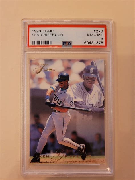 Flair Ken Griffey Jr Psa Nm Mt Mariners Hof Ebay