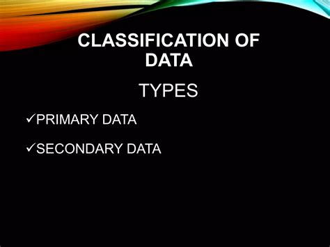 Primary Data And Secondary Data 1