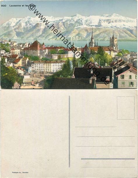 Historische Ansichtskarten Kanton Waadt Lausanne