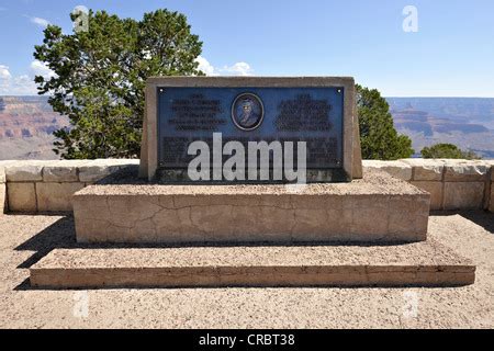 John Wesley Powell Memorial, plaque at the lookout at Powell Point ...