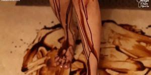 Sherlyn Chopra Fully Nude And Covered With Chocolate Tnaflix