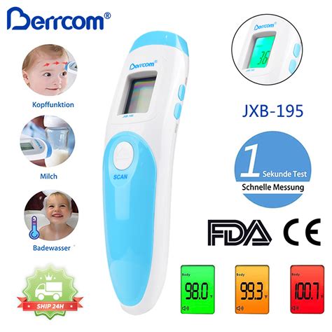 Berrcom Non Contact Forehead Thermometer Digital 3 In 1 Contactless