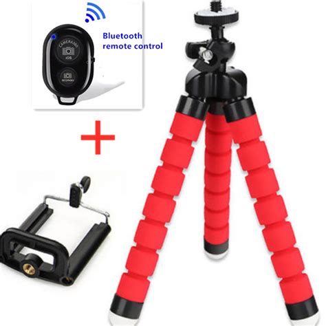 Bluetooth uzaktan Mini Tripod taşınabilir esnek sünger ahtapot standı