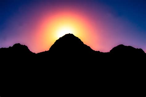 Black mountain, Mountains, Sunset, Light HD wallpaper | Wallpaper Flare