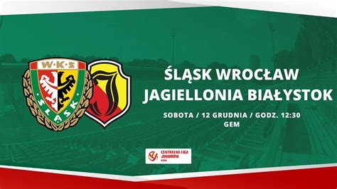 Śląsk Wrocław Jagiellonia Białystok CLJ U 18 12 12 2020 TRANSMISJA