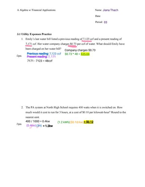 Sgroi's Financial Algebra 1