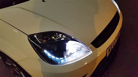 Ford Fiesta Zetec S Mk Drl Headlights Youtube