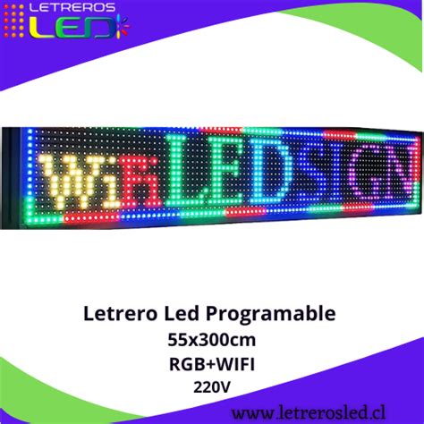 Letrero Led Programable X Cm Rgb Wifi