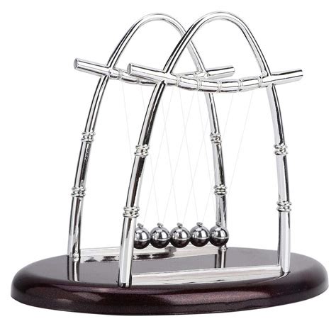 Desktop Newton S Cradle Swing Pendulum Stainless Steel Balls Large