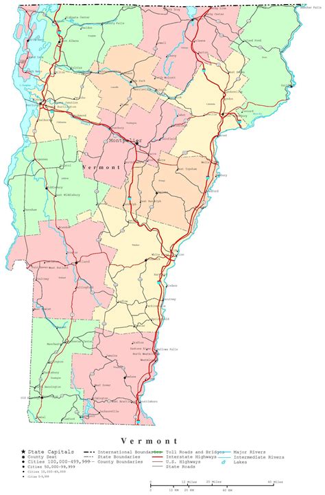 Vermont Map - Fotolip