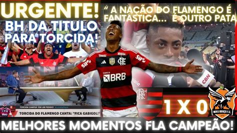 BH DA TITULO PARA TORCIDA FLAMENGO CAMPEÃO 2024 ÚLTIMAS