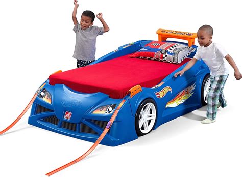 Step2 Hot Wheels cama sencilla con luces de vehículo para niños Yaxa Store