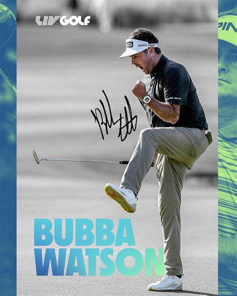 Liv Golf On Twitter Welcome To Liv Golf Bubbawatson Livgolf Https