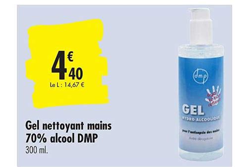 Offre Gel Nettoyant Mains 70 Alcool Dmp Chez Carrefour