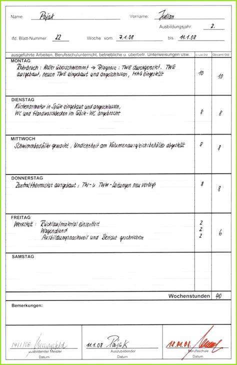 Berichtsheft Maler Und Lackierer Vorlage Meltemplates Meltemplates