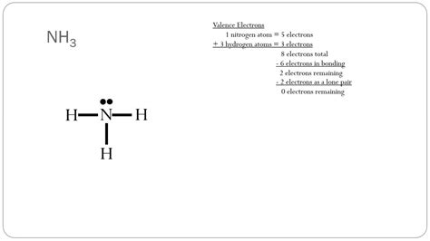 Lewis Structure Of Ammonia Nh3 Youtube