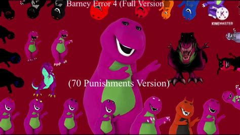 Barney Error 4 Full Version 70 Punishments Version Youtube