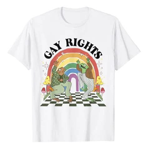 Say Gay Frog Toad Say Gay Rights Rainbow Lgbt Pride T Shirt Cute Aesthetic Clothes Funny