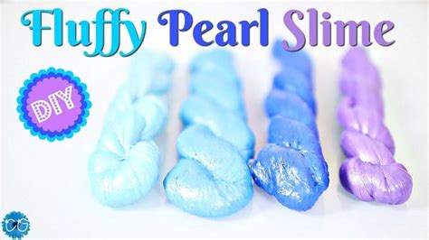 DIY FLUFFY PEARL SLIME POKING SLIME NO BORAX LIQUID STARCH OR DETERG