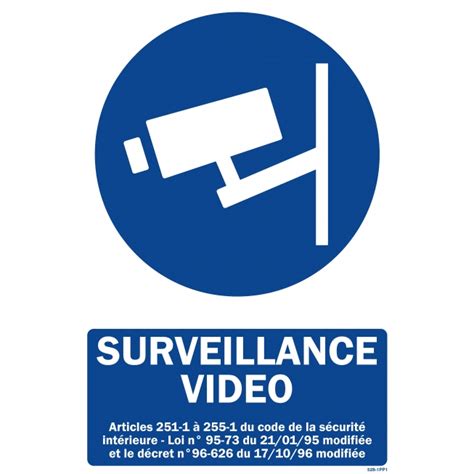 Panneau Surveillance Vidéo Picto Sécurité Maximale 24 7