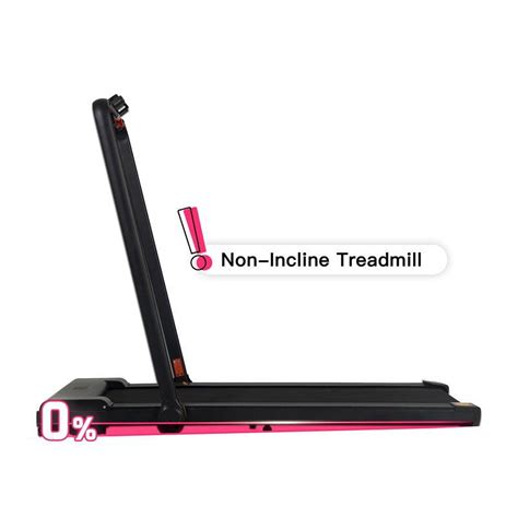 2-in-1 Electric Folding Treadmill with Flat/Incline Modes,Spacious